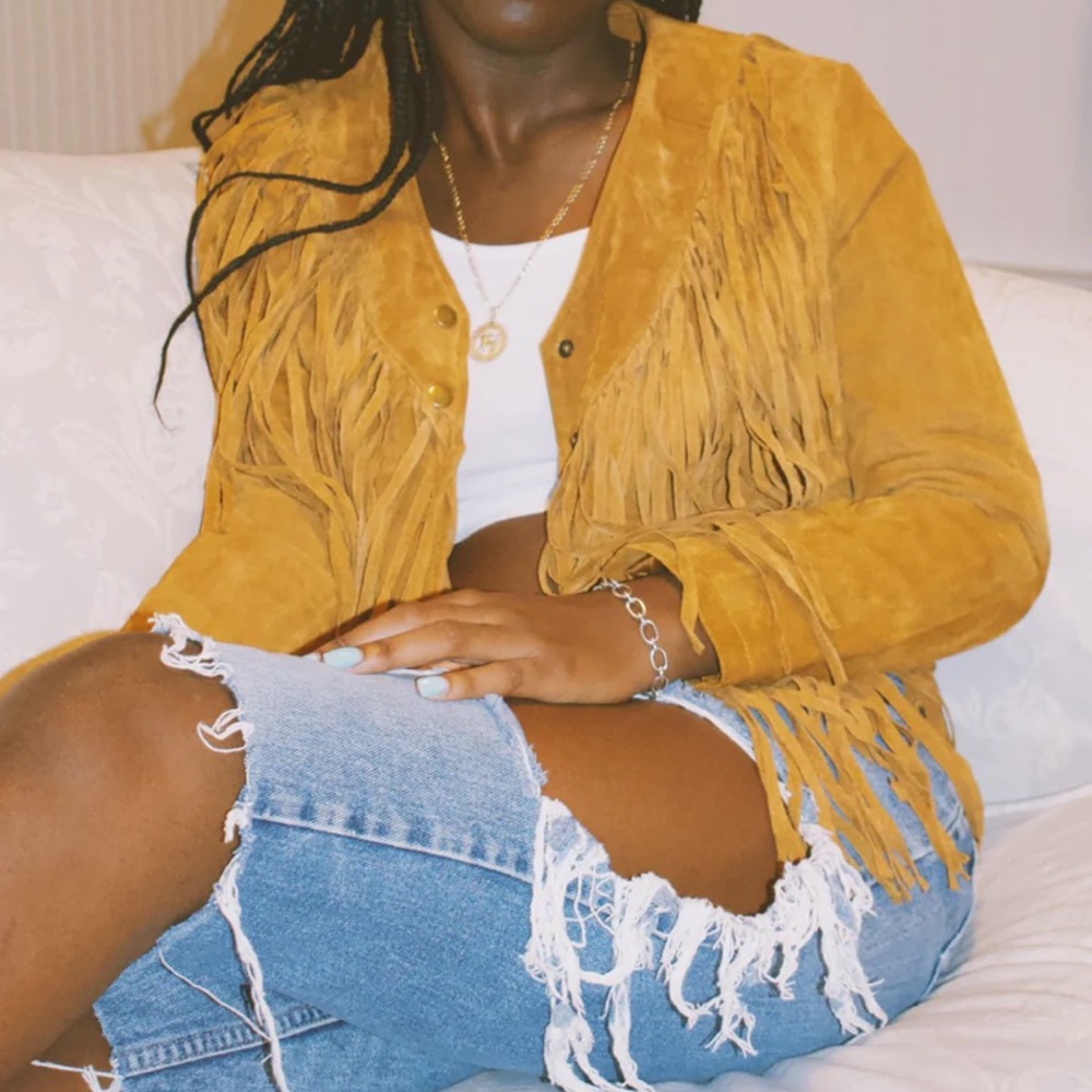 Fringe Bomber Jacket